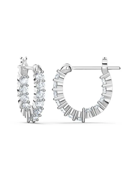 Swarovski Cercei transparent argintiu