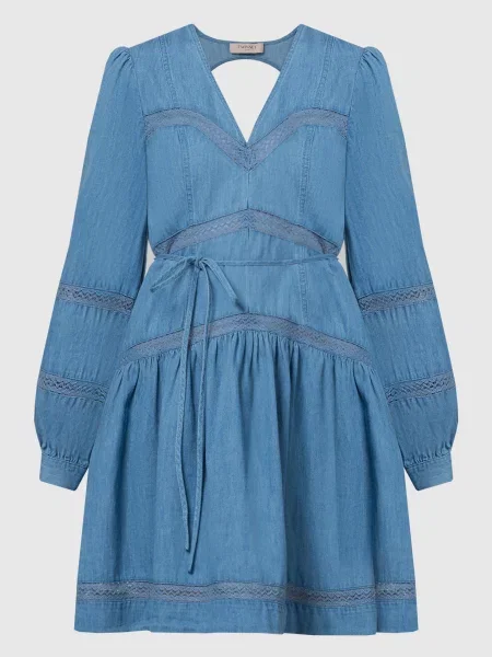 Сукня з мереживом Twinset синя