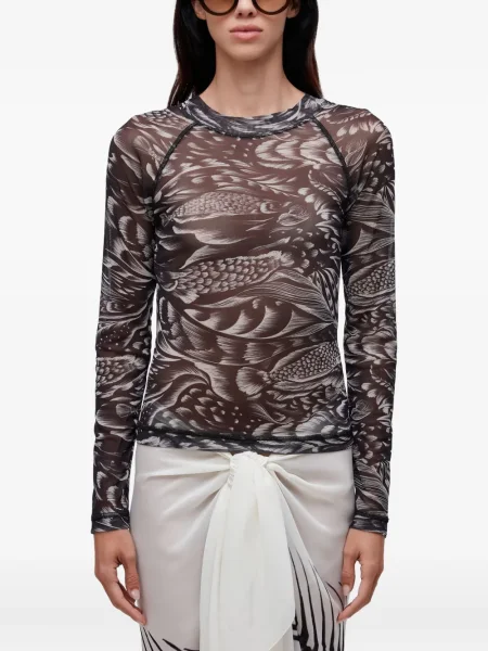 Tricou Osklen cu imagine plasă negru