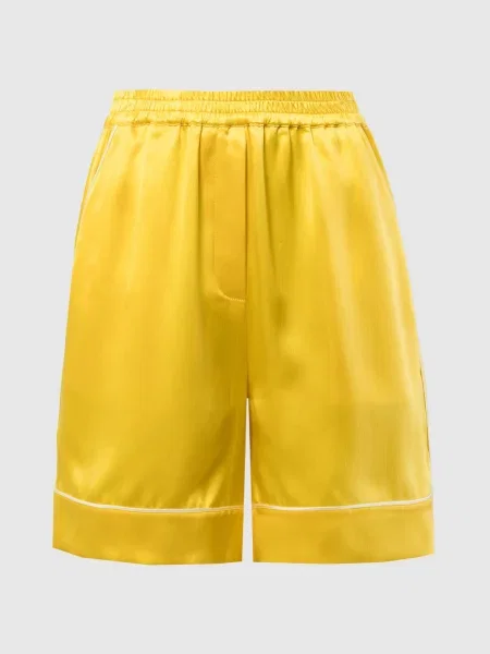 Шорти із шовку Dolce&gabbana жовті