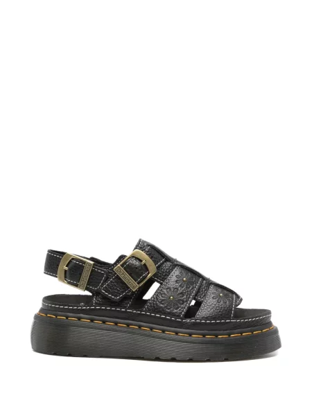 Sandale Dr. Martens cu model floral negru