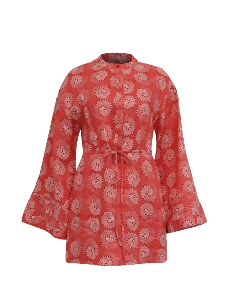 Sukienka Staud z nadrukiem czerwona