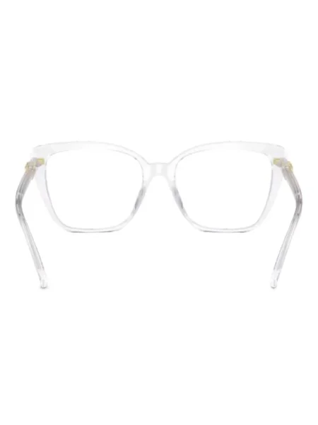 Ochelari de soare Michael Kors cu imprimeu geometric alb