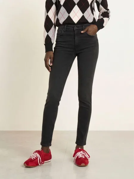 Citizens Of Humanity Skinny Džíny Slolane refle reflection washed black černé