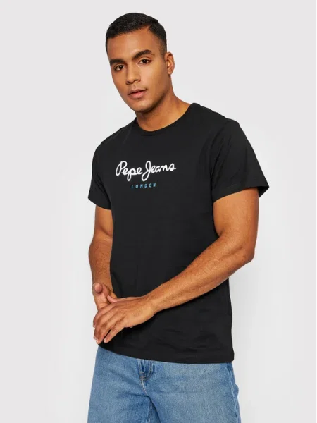 Pepe Jeans Tričko EGGO / biela / modrá čierna