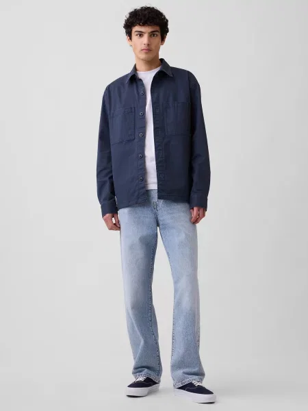 Široke kavbojke Gap modra