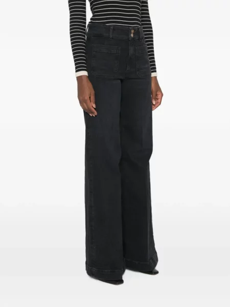 Blugi cu picior larg Seafarer negru
