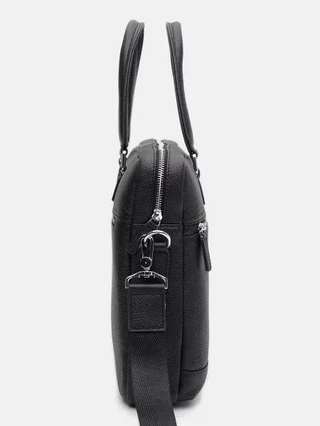 Кожаный портфель Borsa Leather черный