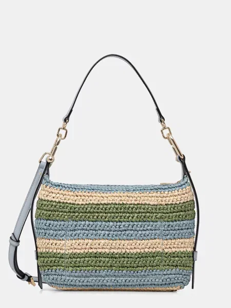 Furla torebka crossbody Tonie Mini Hobo niebieska