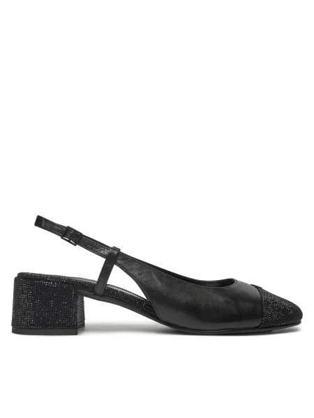 Tory Burch Pantofi pumps Cap-Toe Pave Singback Pump negru