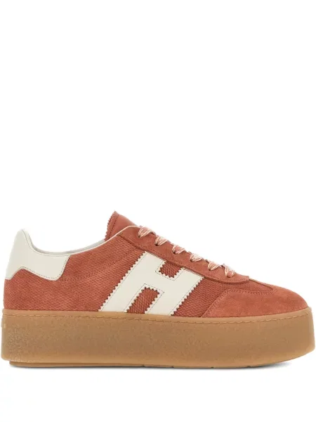 Sneakerși Hogan cu platformă portocaliu