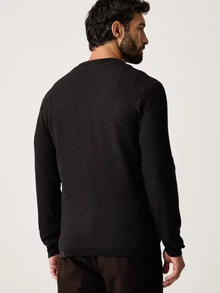Armani Exchange sweter z wiskozą brązowy