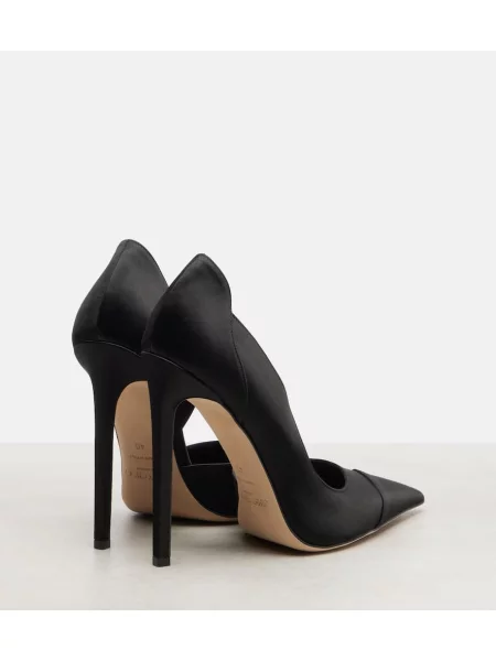 Pantofi cu toc Jimmy Choo din satin negru