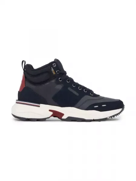 Tommy Hilfiger Bőr sneakers tornacipő Cordura kék