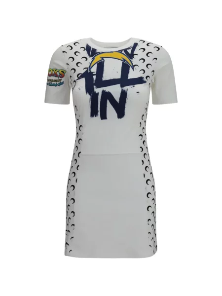 Rochie mini Marine Serre cu imagine alb