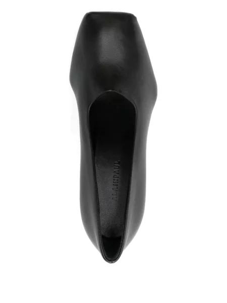 Pantofi cu toc Alainpaul cu vârf pătrat negru