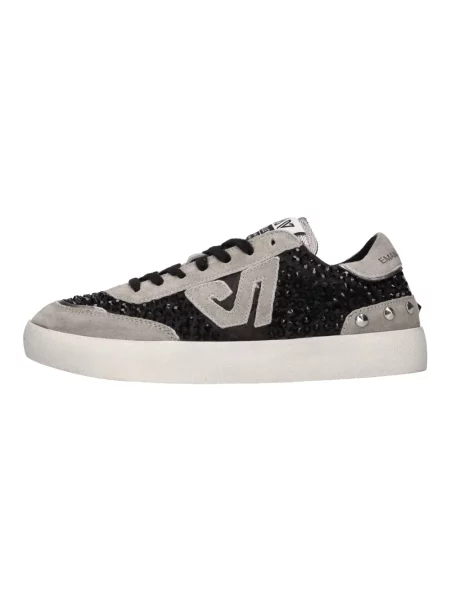 Sneakersy Emanuélle Vee skórzane czarne