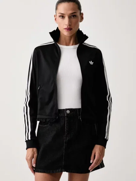 Adidas Originals jopica Pleated Firebird črna