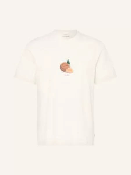 Les Deux Tričko Lemons režná / hnědá / tmavě zelená
