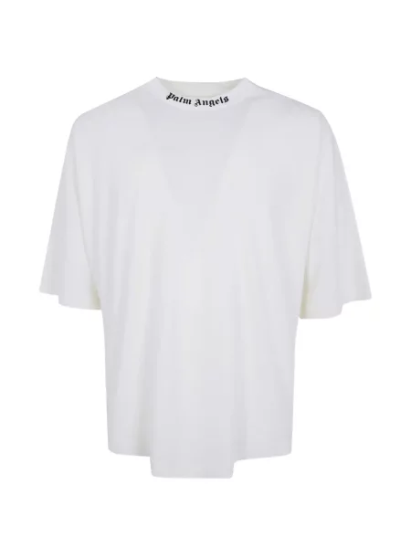 Tricou Palm Angels cu imagine alb