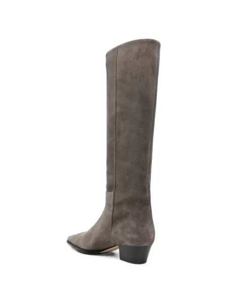 Botine Aeyde din piele de căprioară gri