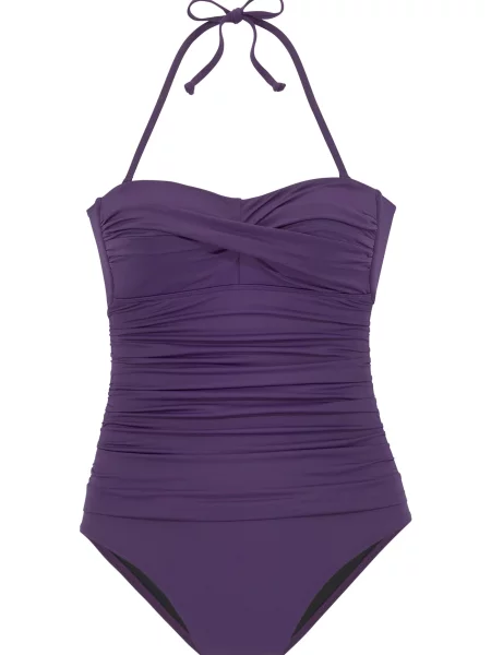 LASCANA Costum de baie întreg mov vânătă