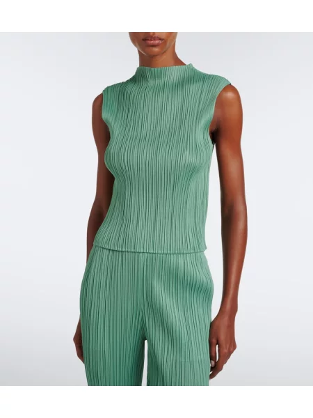 Top Pleats Please Issey Miyake verde