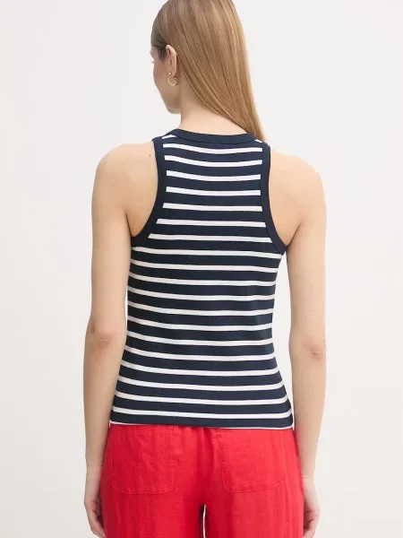 T-shirt o kroju slim fit z czystej bawełny Tommy Hilfiger