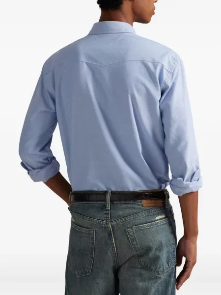 Ριγέ polo Polo Ralph Lauren με κουκούλα με αυτόγραφο λευκό