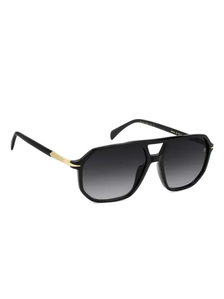 Ochelari de soare David Beckham Eyewear cu imprimeu geometric negru