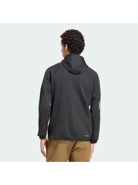 Bunda Terrex Xperior CLIMAWARM+ Ventknit Fleece Hooded černá