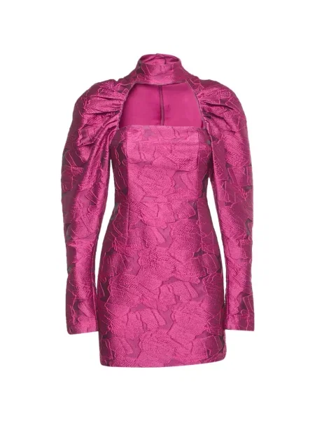 Rochie mini Rotate Birger Christensen din jacard roz