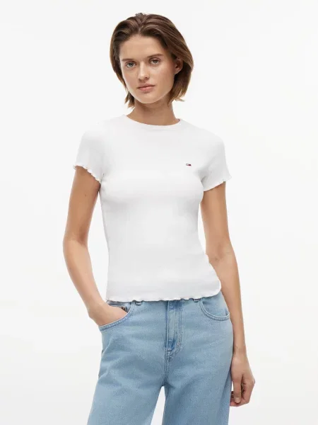 Tommy Jeans Koszulka Kobiety S biały