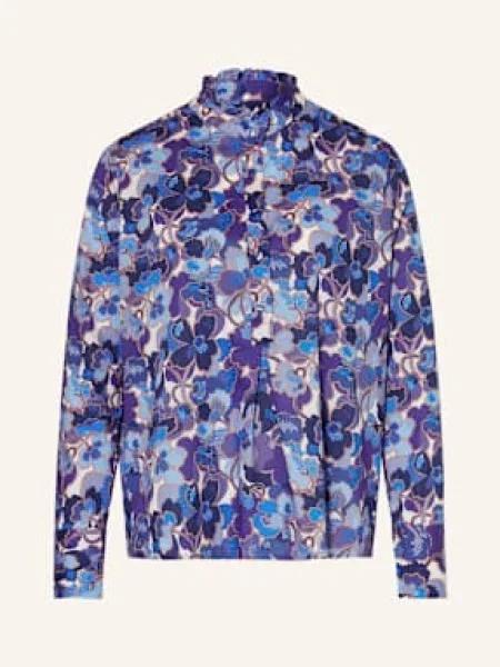 Rossana Diva Bluzka Z Falbankami blau biała