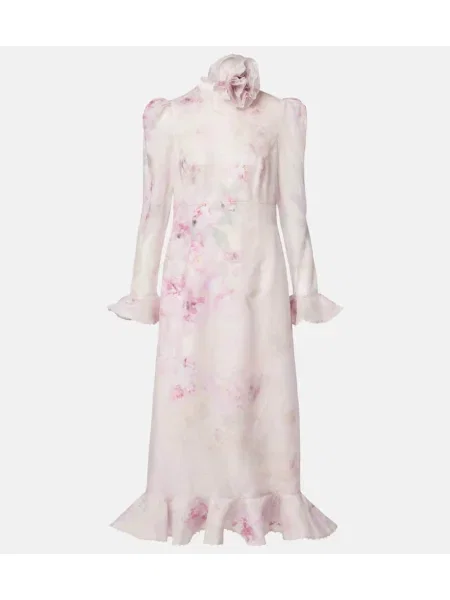 Rochie midi Zimmermann de in până la genunchi de costum roz