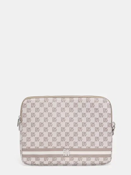 DKNY torba za laptop od imitacije kože bež