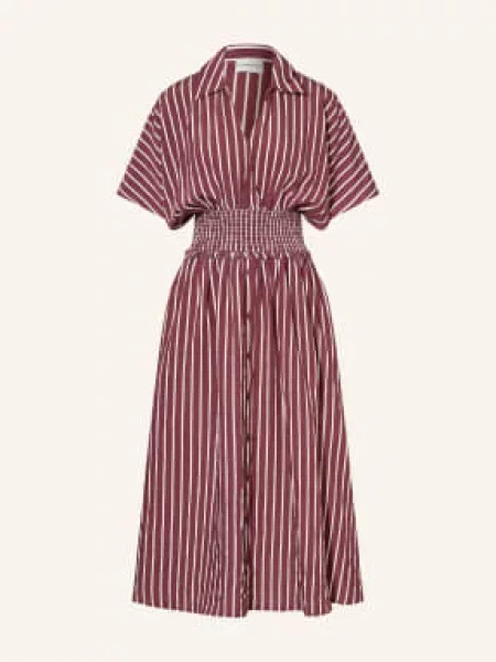 Claudie Pierlot Sukienka Z Falbanami rot biała