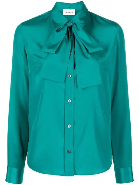 Bluză P.a.r.o.s.h. cu funde verde