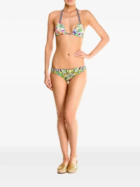 Bikini Banana Moon cu imprimeu tropical verde