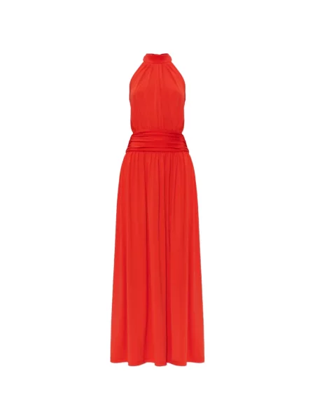 Rochie Gestuz cu gât halter roșu