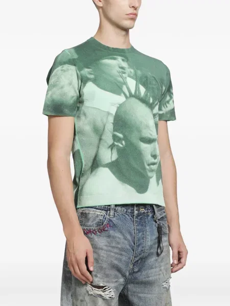 Tricou Dagger tricotate verde