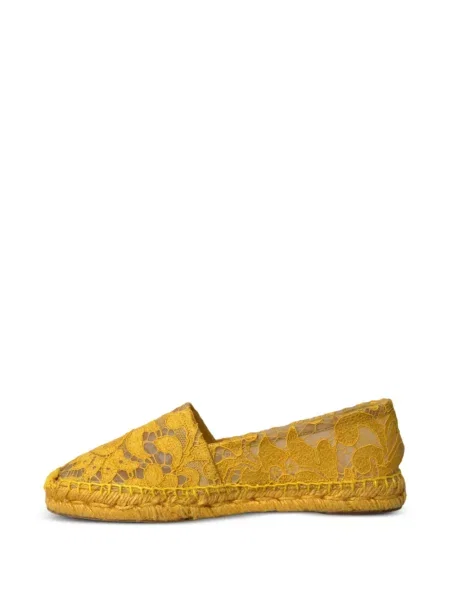 Espadrile Dolce & Gabbana din dantelă galben