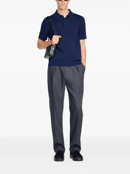 Scurt tricou polo Sandro albastru