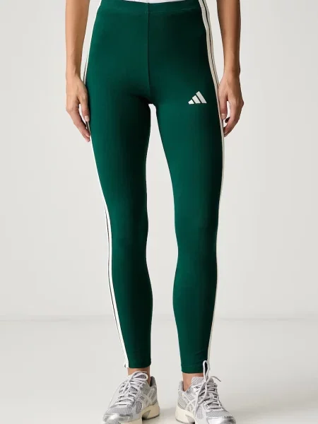 Adidas legíny s bavlnou Essentials zelené