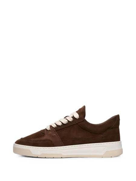 Sneakerși Filling Pieces din piele de căprioară maro