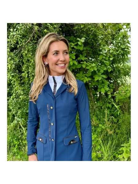 Kurtka jeździecka Ju & Pa Beezie Compatible Zip in 2 niebieska