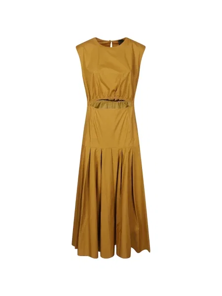 Rochie plisată Pinko plisat de costum maro