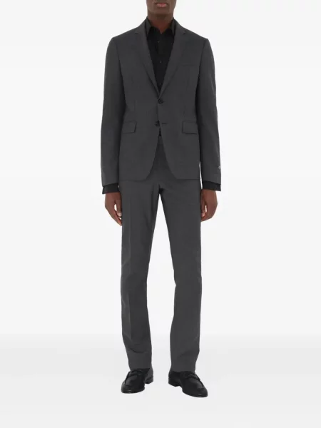 Pantaloni Burberry de lână gri