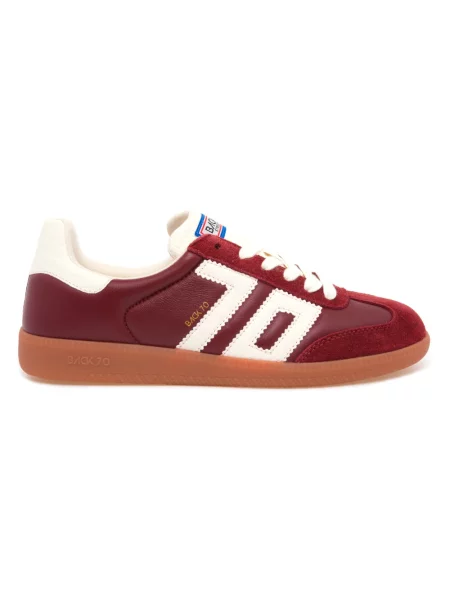 Sneakersy Back70 skórzane czerwone