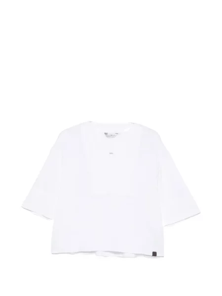 Bluză Max Mara cu decolteu în V alb